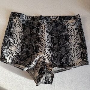 Aerie High Waist Cheecky Snake Skin Print Swim Suit Bottoms
